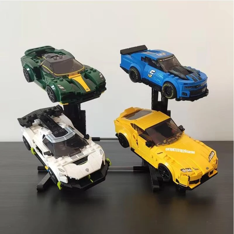 102PCS MOC Speed championg super racing Display Stand model DIY creative ideas Child Toy birthday gift technology Blocks bricks