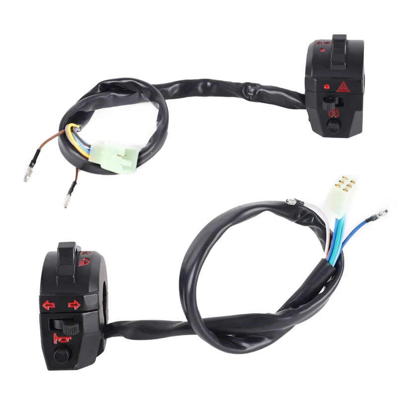 22mm Motorcycle Handle Bar Left Right Switches Horn Turn Signal Headlight Electric Start for Honda XL XR 250 400 600