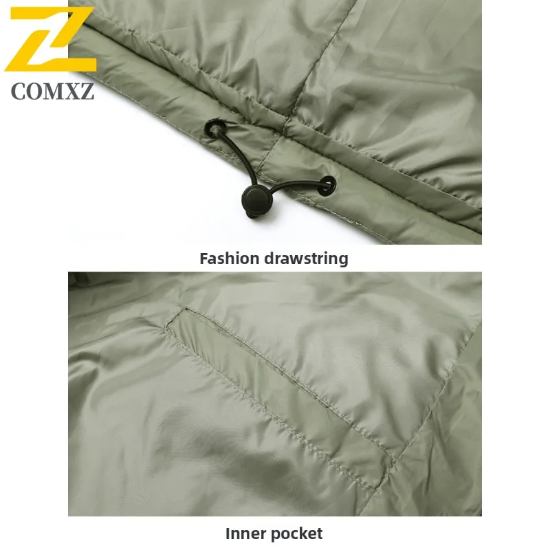 COMXZ Men's Padded Jacket Solid Color Travel Trip Cold-Resistant Daily Outing Cotton Padded Jacket Thick Warmth Winter Padding