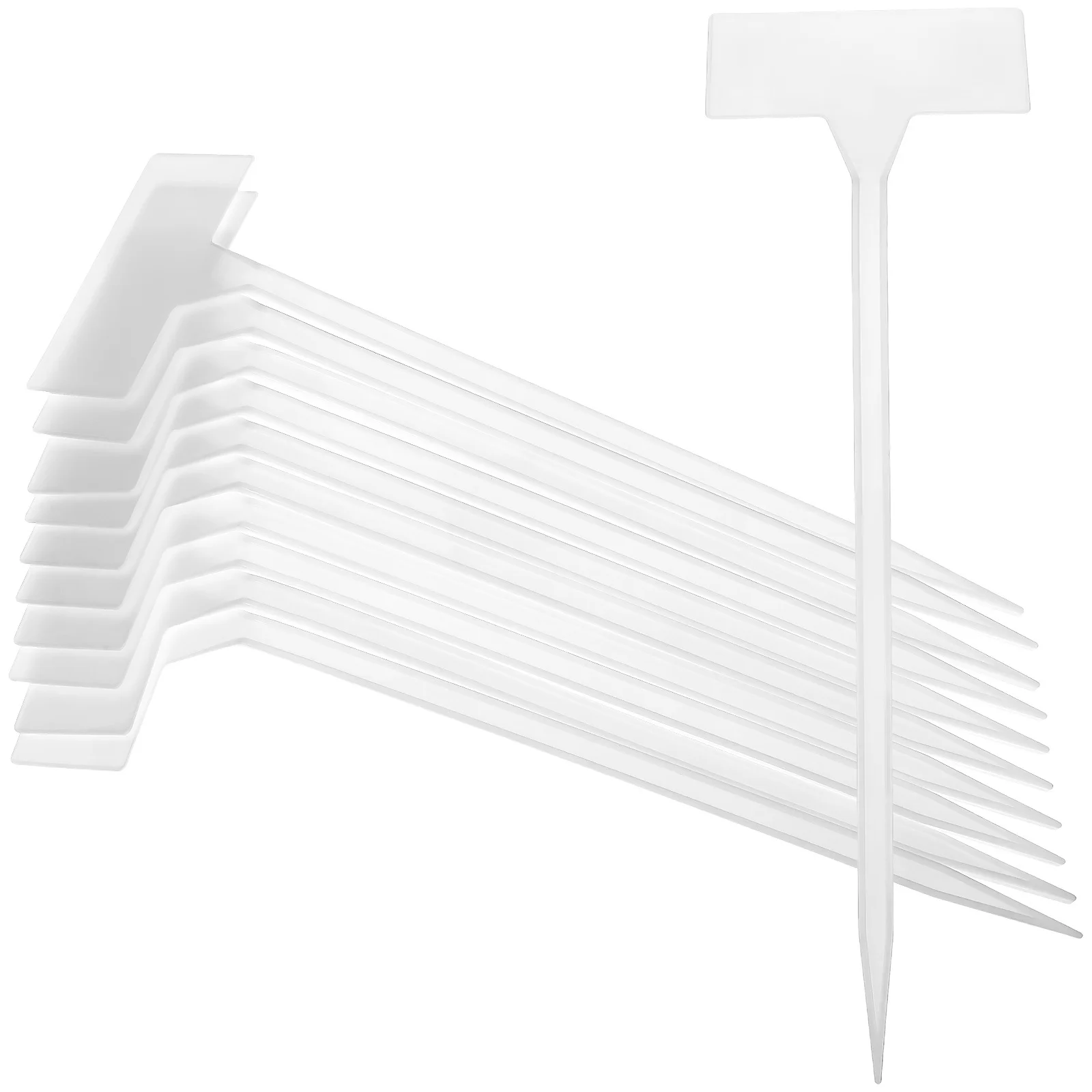 

35Pcs Decorative Plant Identification Stakes Garden Label Markers with Sloped Surface for Easy Writing Outdoor Indoor Use