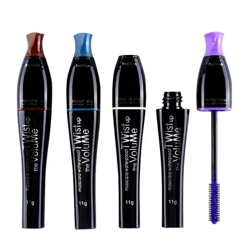 NEW 4D Silk Fiber Mascara Waterproof Color Mascara Permanent Long Extension Curling Eyelashes Eyelash Enhancer