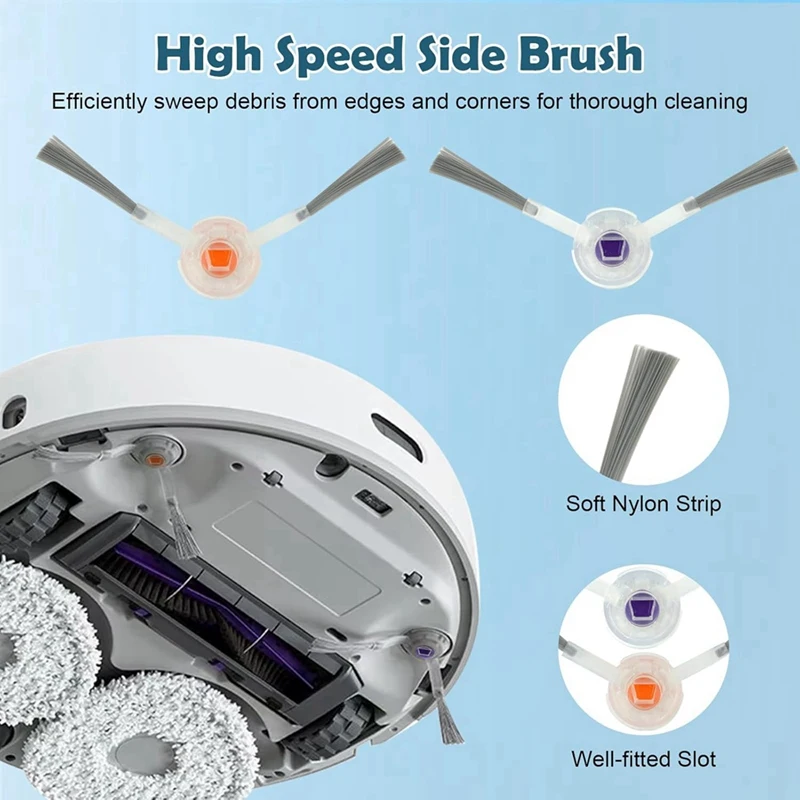 B58B-ชุดอุปกรณ์เสริมสําหรับ Narwal Freo X Ultra เครื่องดูดฝุ่นหุ่นยนต์หลักแปรงด้านข้างตัวกรอง Hepa Mop Pads ฝุ่นกระเป๋า