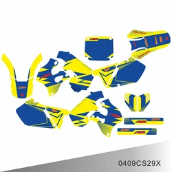 For SUZUKI RM 125 250 RM125 RM250 1996 1997 1998 Graphics Decals Stickers Motorcycle Background Custom Number Name