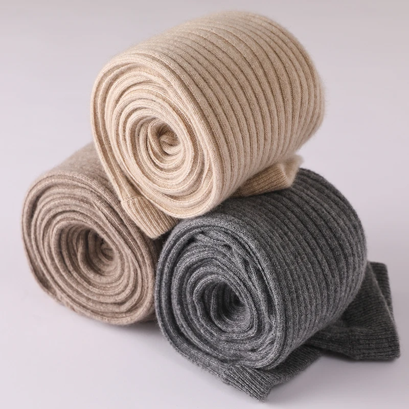 pure cashmere leggings for women in autumn and winter, tight, tight-fitting, tight-fitting, knitted, seamless high-waisted pants