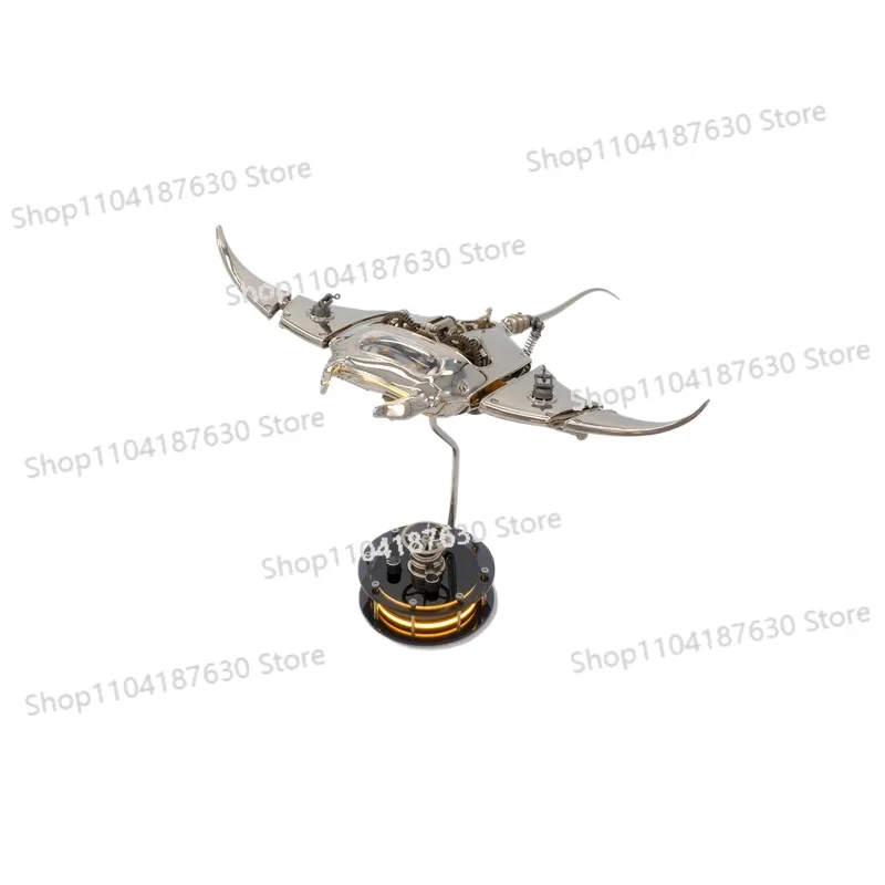 Mecha Manta Rays Devil Fish Metal Assembly Model 3D Jigsaw Simulation Movable Toys.