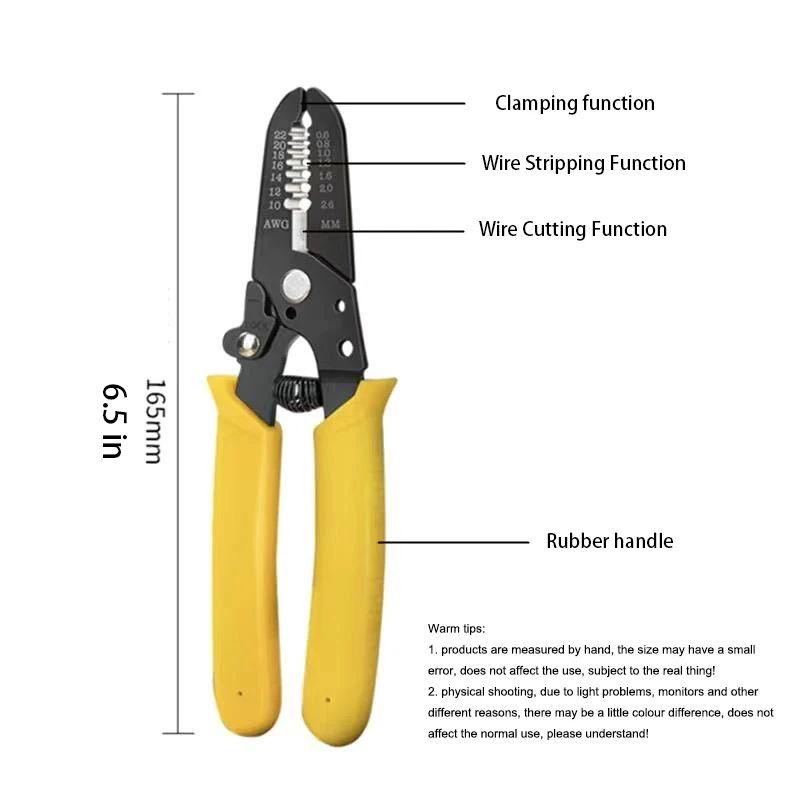 0,6–2,6 mm multifunktionale Abisolierzange zum Kabelschneiden, Crimpklemmen, Zangen, C-RV, professionelle Handwerkzeuge für Elektriker – Detail 5