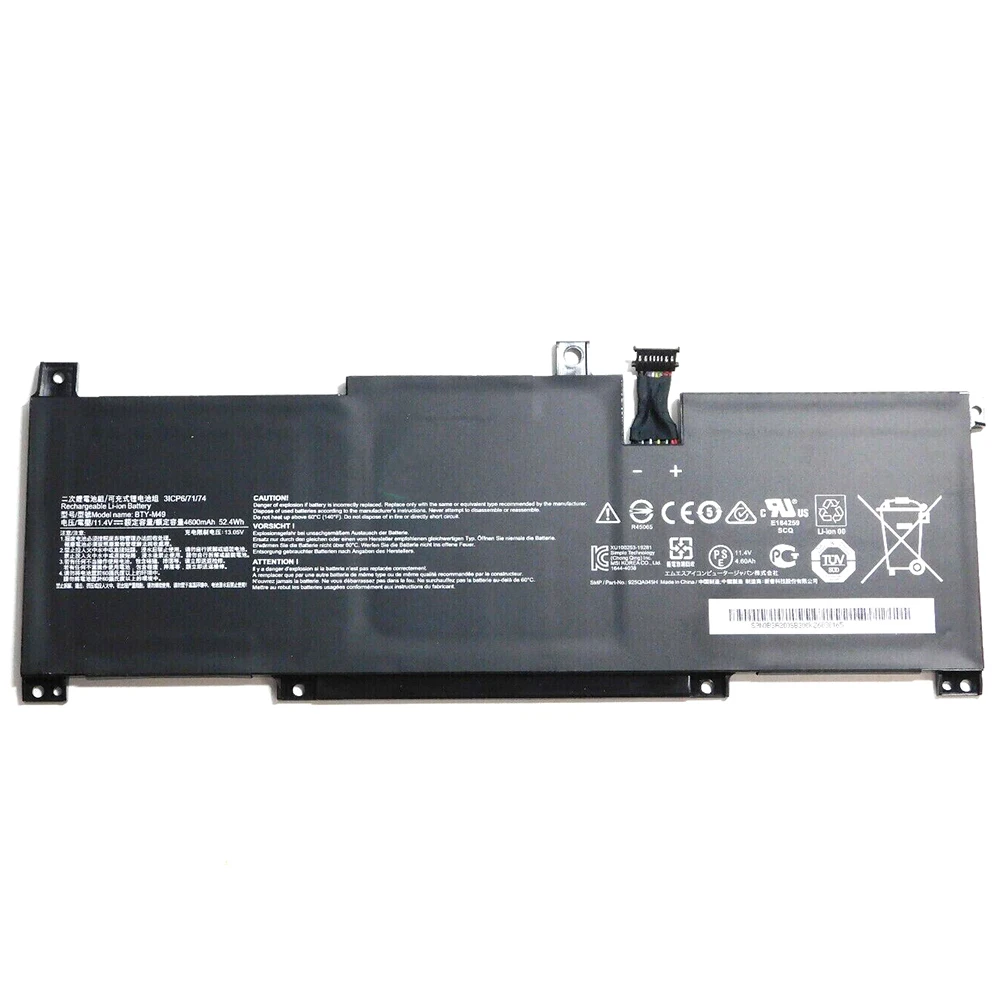 Imagem -05 - Bateria Genuína do Portátil para Msi 14 Moderno Bty-m49 14.4 v 54.4 wh B10mw B4mw B11sb A10rb Original Novo