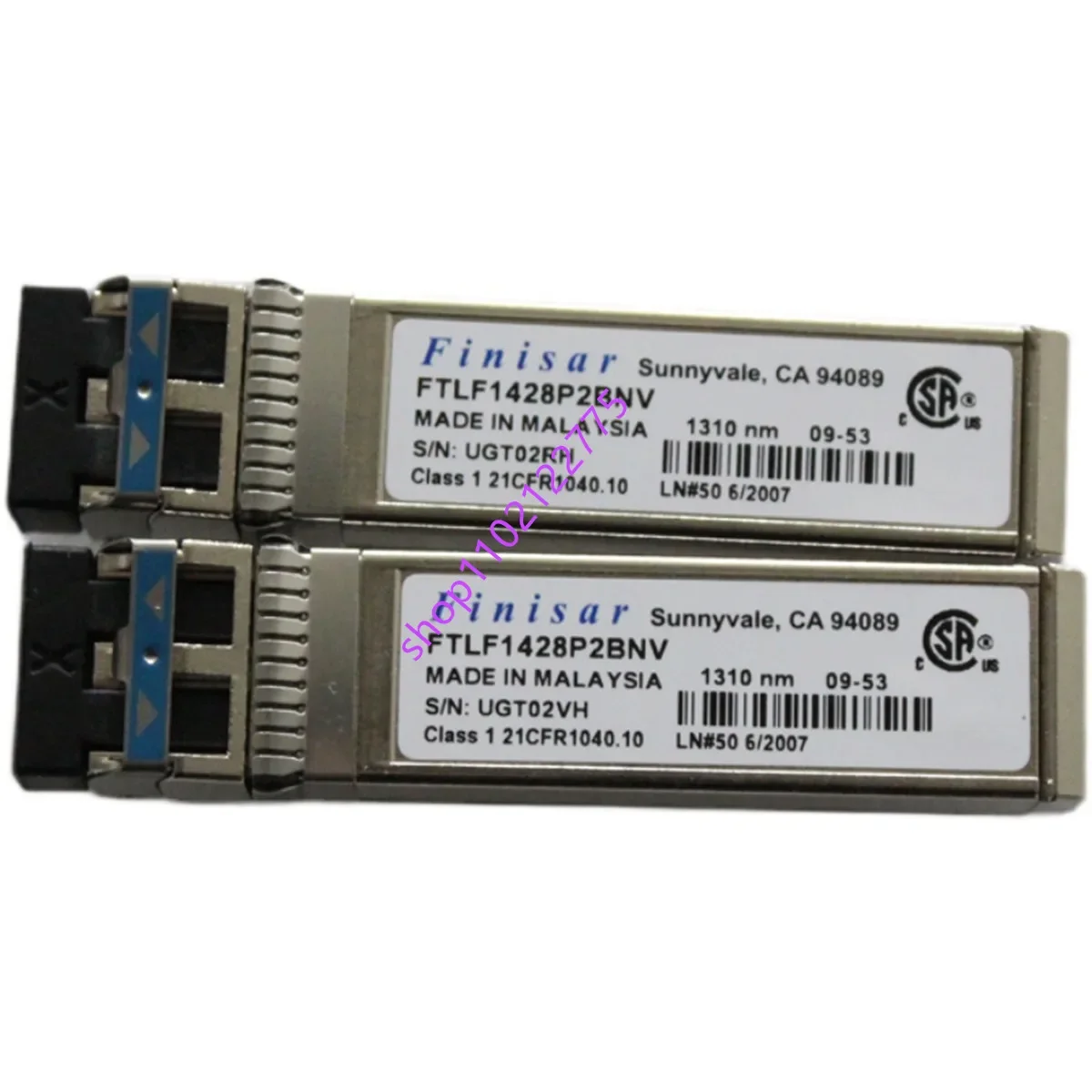 

Finisar FTLF1428P2BNV 8G 10km 1310nm Sfp+ Single-Mode Optical Transceiver/8G Switch FINISAR 8G SFP