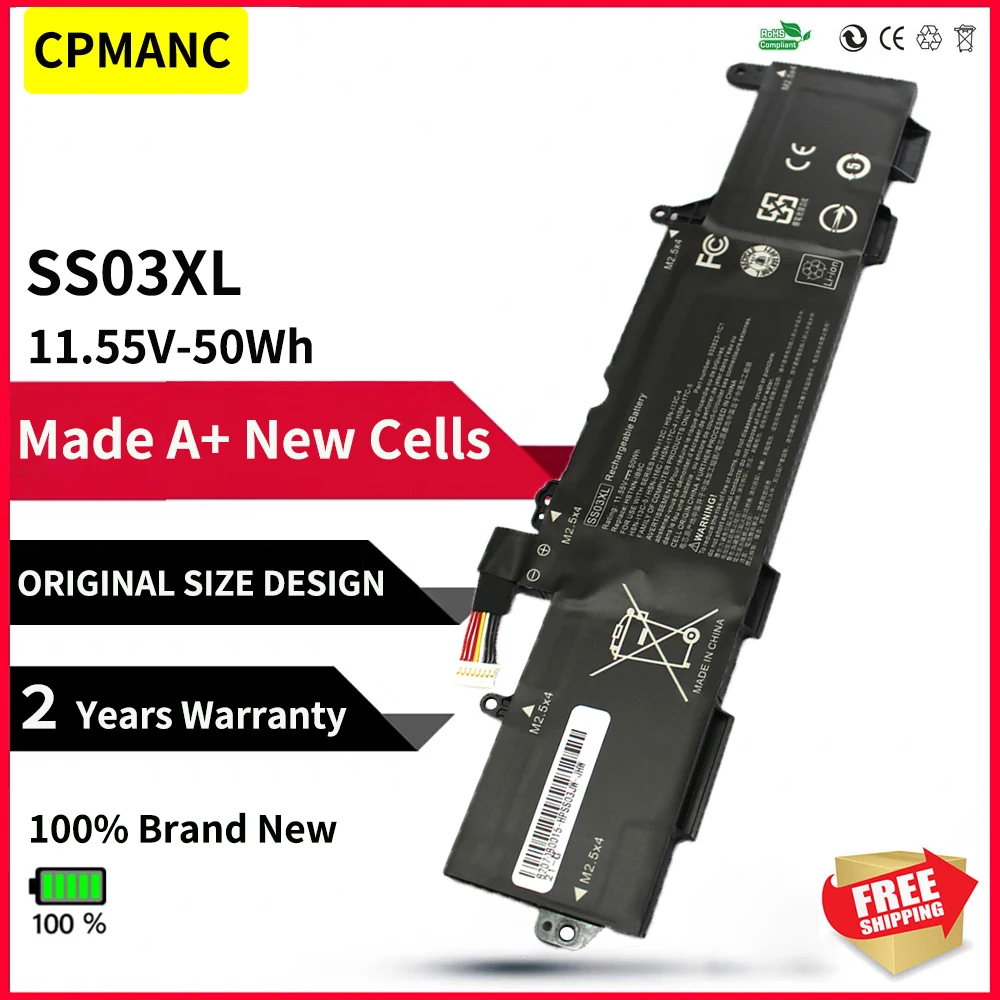 

CPMANC SS03XL SS03 Battery For HP EliteBook 730 735 740 745 755 830 840 846 G5 ZBook 14u G5 HSN-I12C HSN-I13C-4 HSN-I13C-5