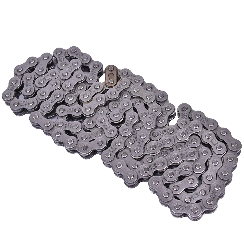 

420 -120L High Quality Motorcycle Tricycle Chain ATV UTV For YAMAHA HONDA SUZUKI KAWASAKI YZ YZF CRF XR CBR RM DR GSXR