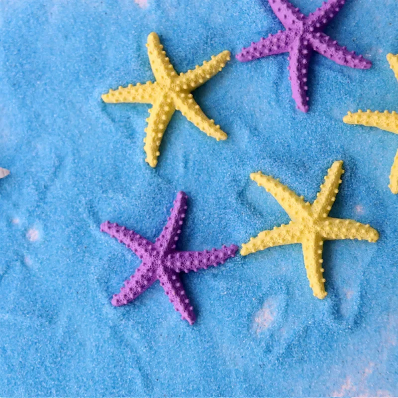 Tiny Artificial Starfish Resin Figurines for Aquarium Decoration Simulation Fish Ornaments Fish Tank Diy Micro-landscape Decor