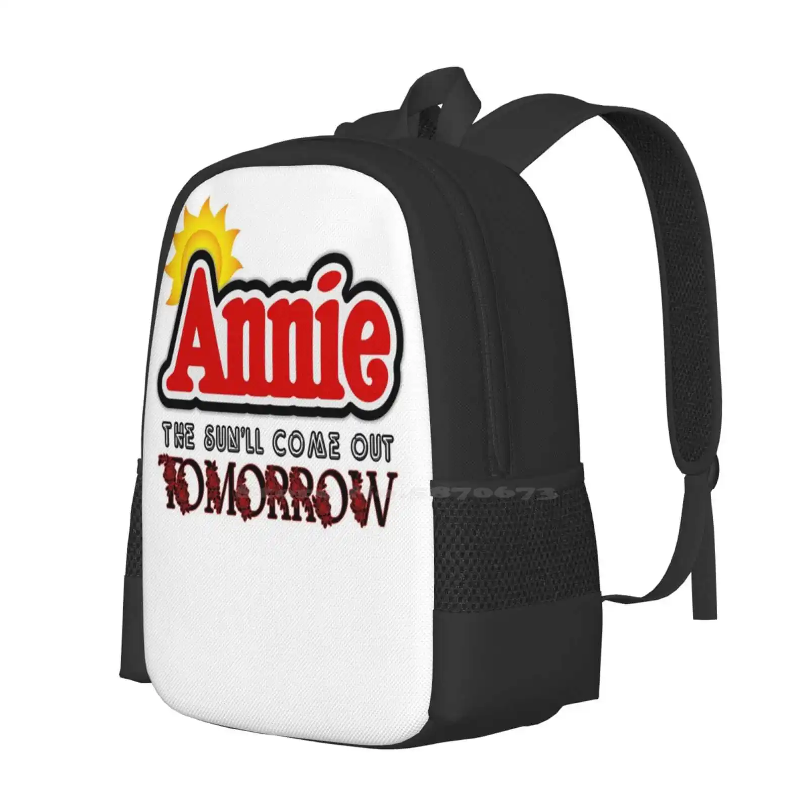 Annie Sunshine Hot Sale Backpack Fashion Bags Annie Movie Musical Theatre Songs Performance Thespian Daddy West End Broadway