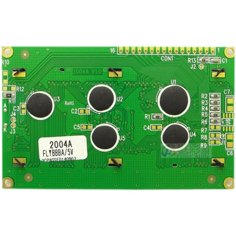 وحدة LCD بمنفذ متوازي ، منفذ رقاقة متوازي ، خطوط بيضاء على خلفية سوداء ، 20X4 ، HD44780 ، ST7066 ، 5V ، ، 2004A شاشة