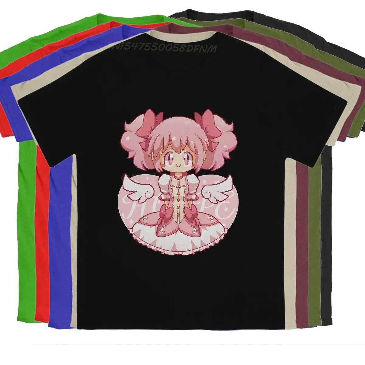 

Male Cute Girl Hip Hop T Shirt Puella Magi Madoka Magica Anime Anime T-shirts Newest Oversized T-shirt For Adult Free Shipping