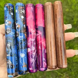 1pc New Colorful Printing Alloy Metal Storage Tube Cigar Tube Moisture-proof Anti-fall Sealed Tube Smoking Accessories