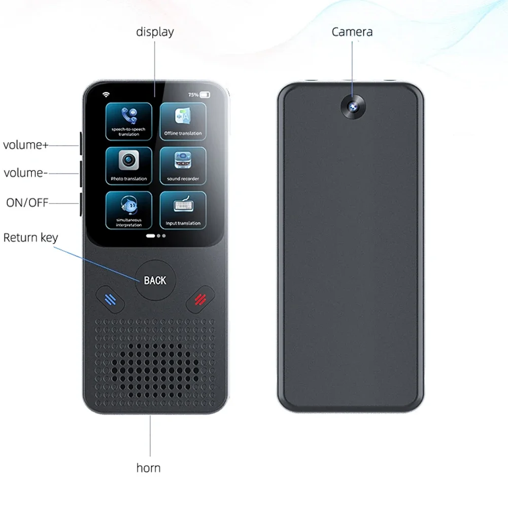 Newest Y17 Instant Voice Translator Portable Language Translator In Real-time Smart Translator Supports 138 Multi Languages