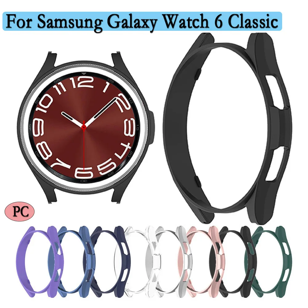 For Samsung Galaxy 6 Classic 43/47mm Hollow Protective PC Case Durable Cover Support Charging With Watch Shell Accessories