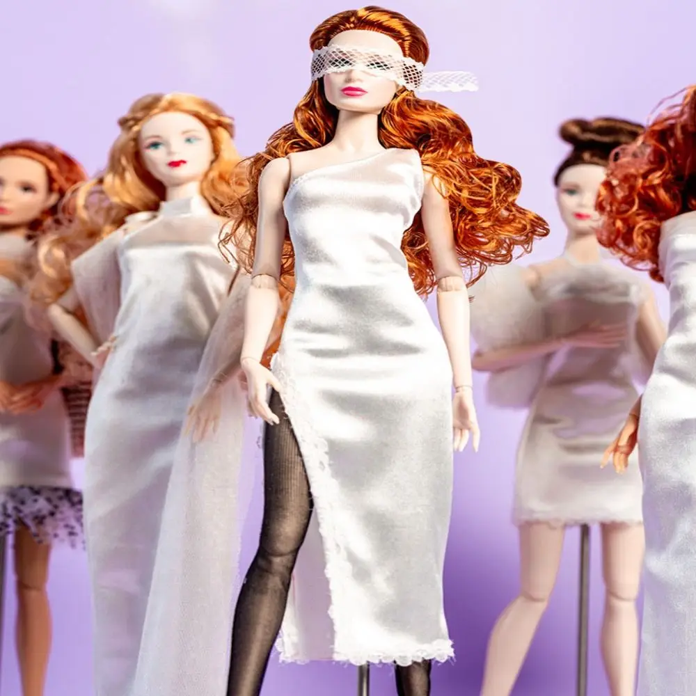 Fashion Supermodel Clothes European DIY Toy Elegant White Dress Exquisite Accessories Set For 30cm /for 1/6 BJD Dolls