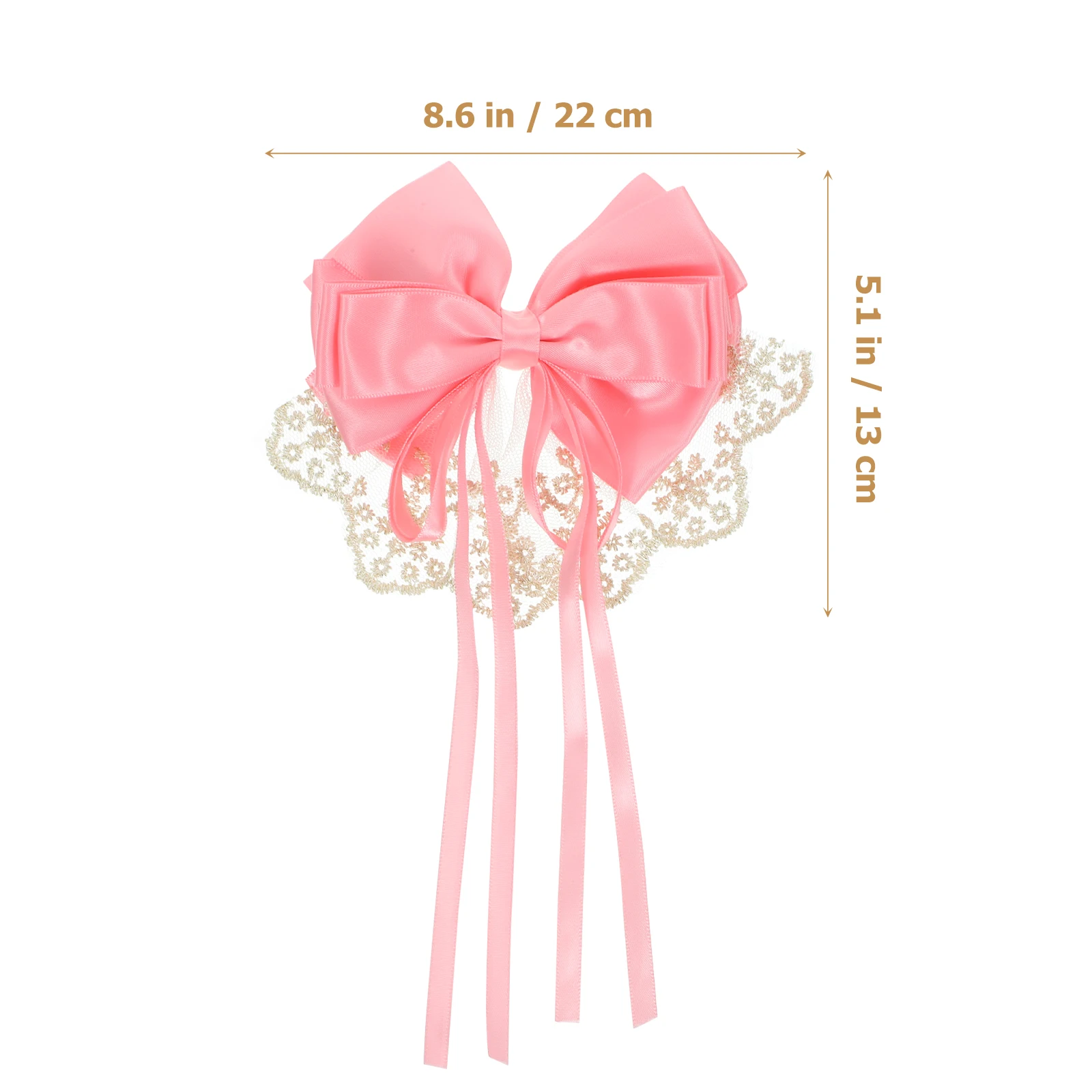 

Lace Clip Cute Decorative Sturdy Durable Accessories For Women Girls Party Wedding Banquet Daily Use Hair Bow Clip For Girl