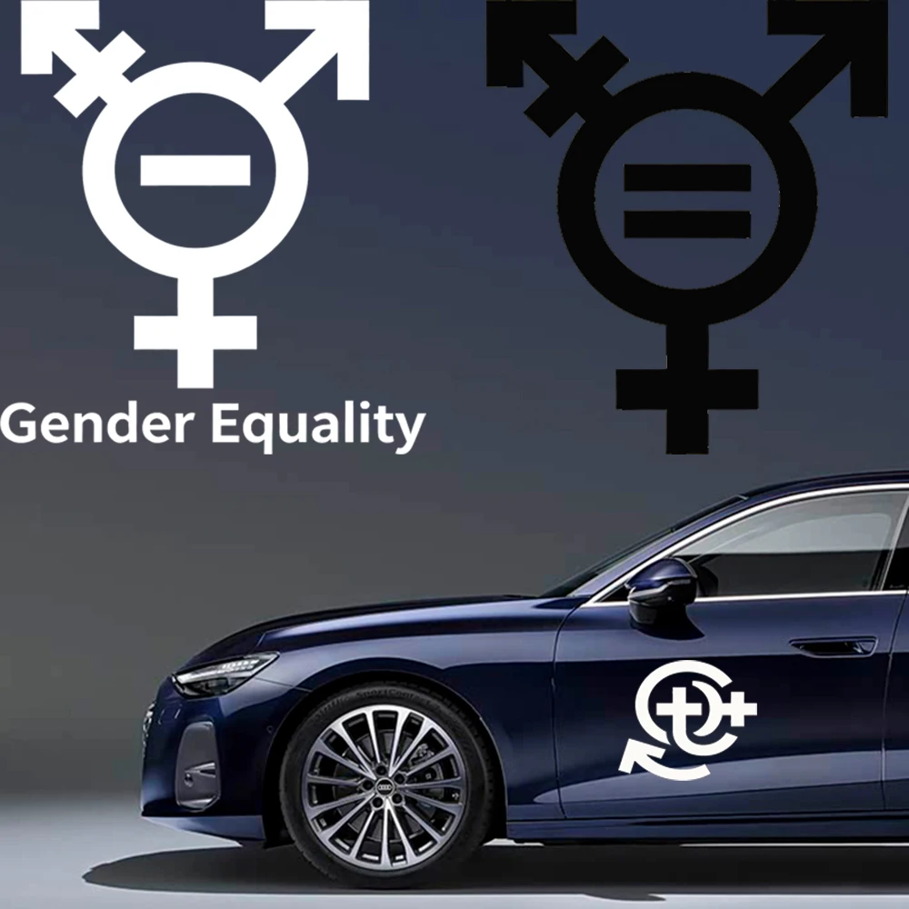 

Car Stickers Customizable Waterproof EasyInstall NoResidue LGBTQ Pride Equality Trans Rights Vinyl for Window Wall Various Sizes