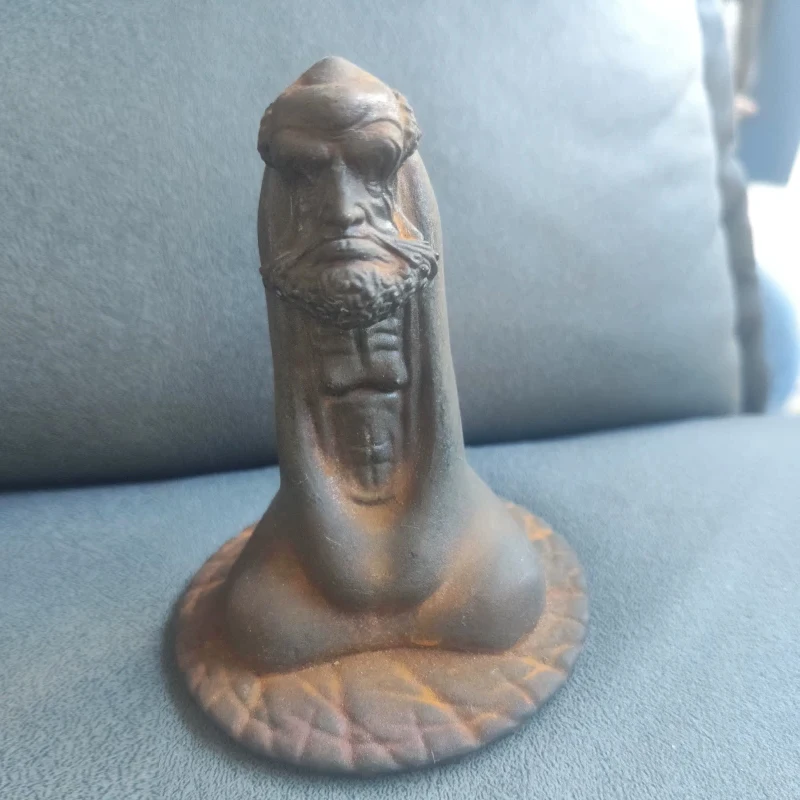 Creative Chinese style Zen figure Bodhidharma Patriarch Statue, Simulation Resin Crafts Office Study Living Room Home Decor, 1Pc