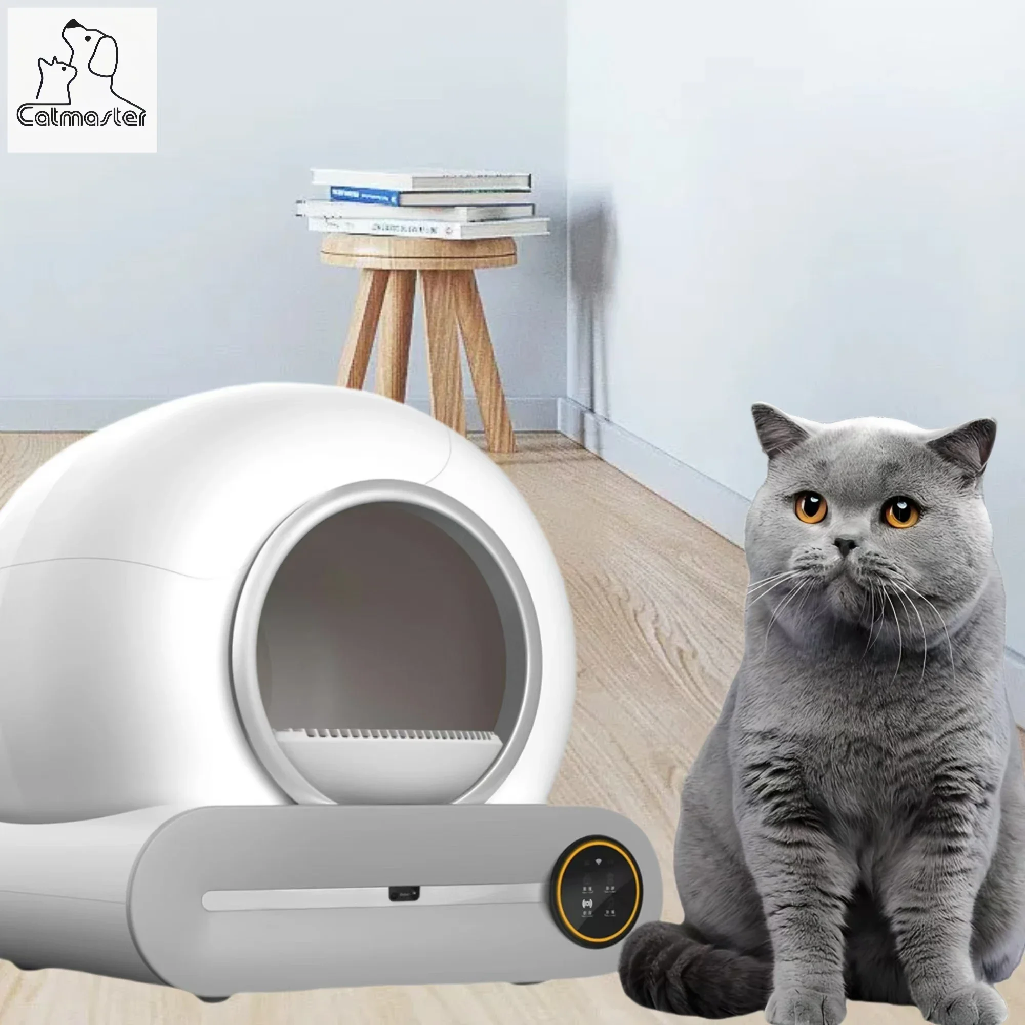 

Hot Sale Low Noise App Wifi Control Portable Customized Oem Extra Large Electric Self-cleaning Automatic Cat Litter Box