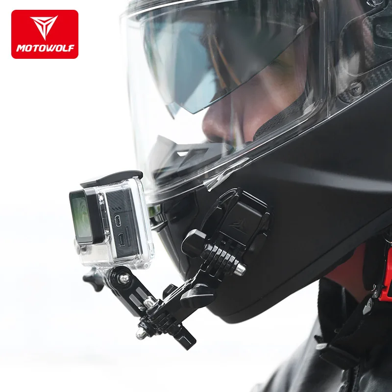 Motorcycle helmet sports camera recorder holder Outdoor camera driving record holder Portable DV holder