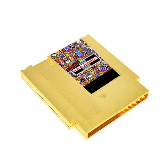 The Ultimate for  Remix 154 in 1 Gold Color 72 Pins Game Cartridge Replacement Plastic Shell