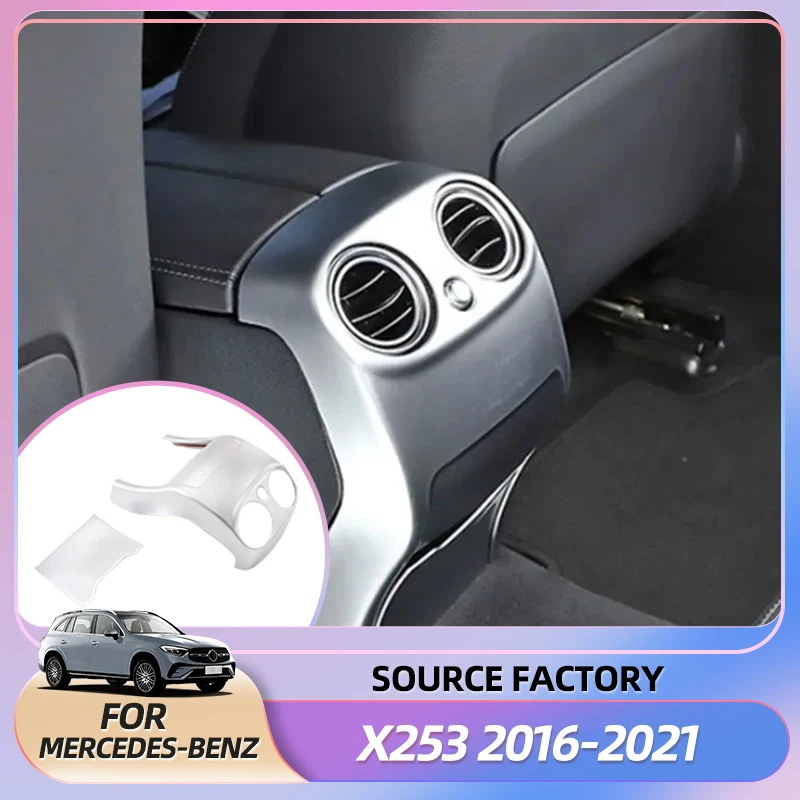 

Hot Interior Stickers ABS Car Styling Rear Air Conditioning Outlet Vent Decorative Frame Trim Covers Sticker For Mercedes Benz G