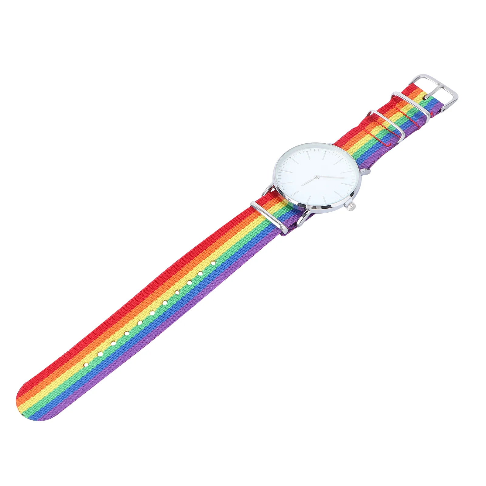 

Rainbow Designed Watch Unisex Wrist Watch Fashion Quartz Watch Delicate Wrist Decoration Silver Rainbow Designed Watch
