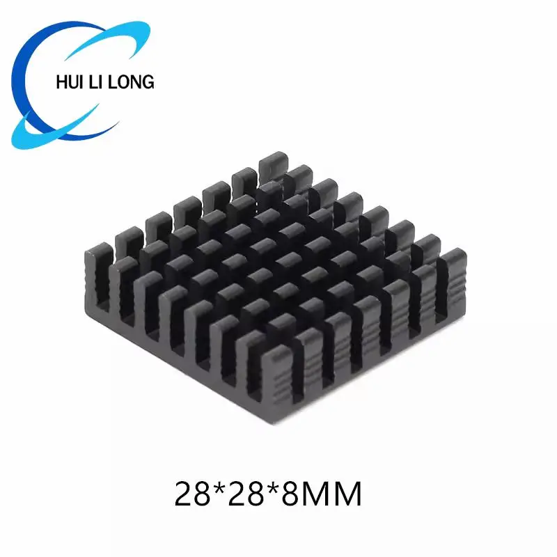 Heatsink 28x28x8mm Radiator Cooler Fan Aluminum 28*28*8mm Heat Sink 28mm*28mm*8mm Metal Slotting For Cooling Fin 28mmx28mmx8mm