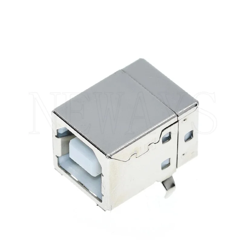 20pcs B Type Usb Jack Connector Printer Port Female Socket Right Angle Pcb Connector Db90 Bf Data Cable Plug White/black Glue