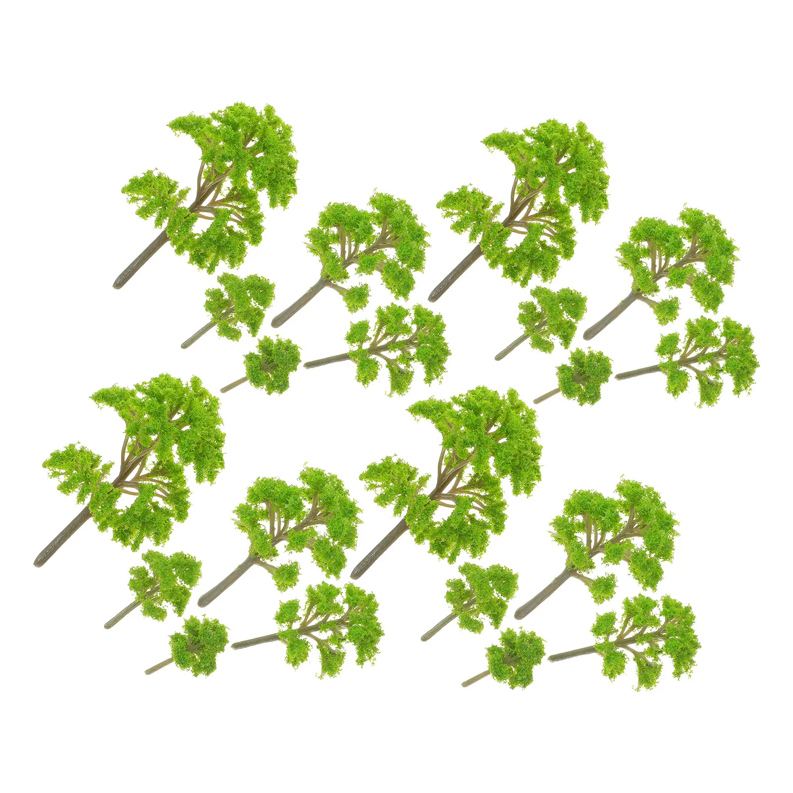 20Pcs 미니어처 풍경 나무 인공 작은 나무 모래 테이블 액세서리 DIY 공예 마이크로 장면 장식 홈 오피스
