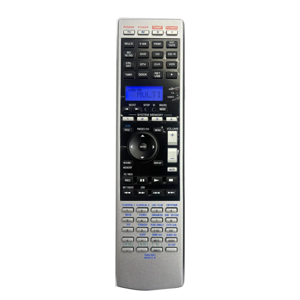 Remote control for Yamaha RAV381 WK48110 JP RX-V3900 V3900BL RAV380 RAV386 RAV389 AV receiver