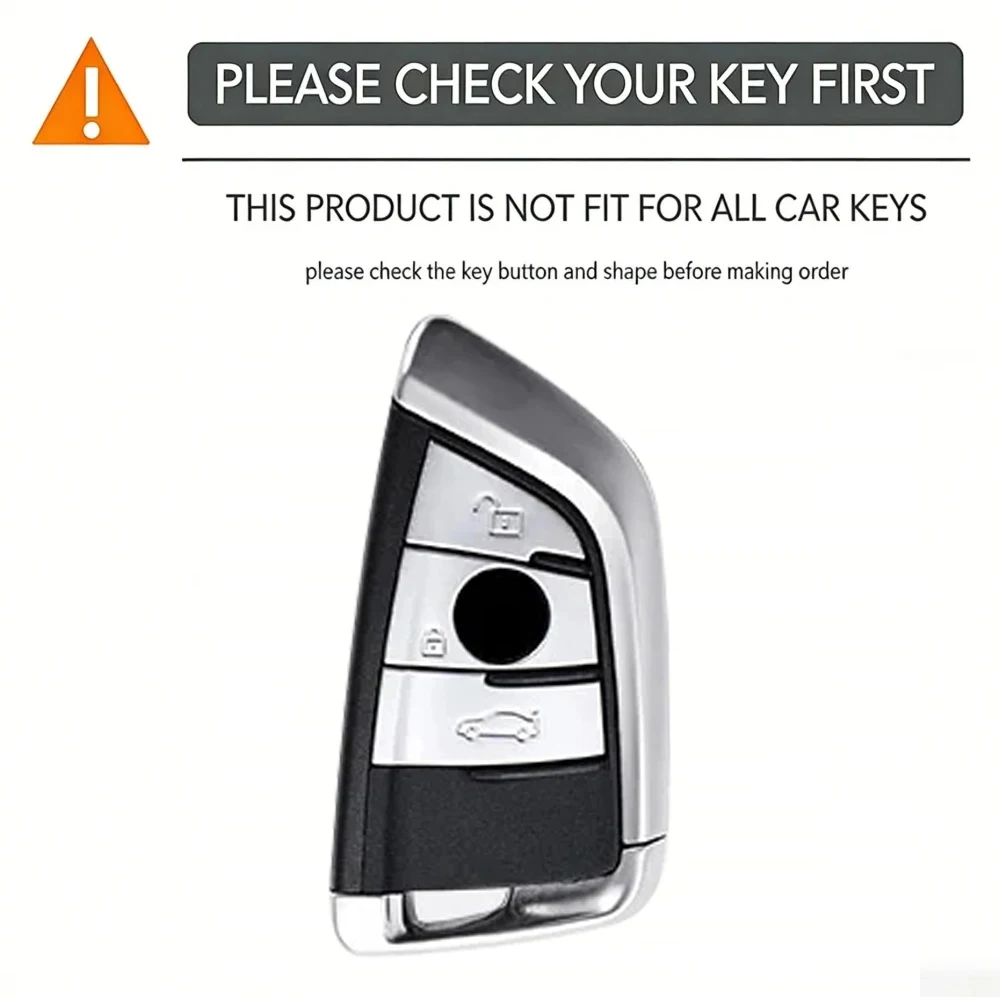 Silicone Remote Car Keychain Holder Key Case Cover for BMW F48 F46 F10 F20 F30 X1 X2 X3 X4 X5 X6 Z4 1 2 3 4 5 6 7 Serie 7 Wallet view 5