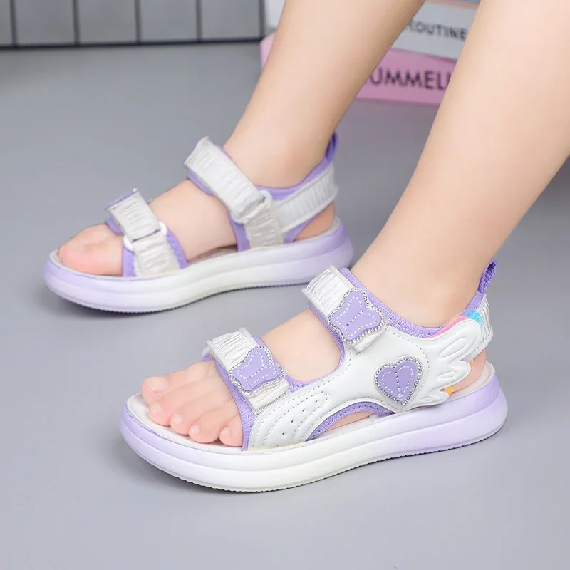 Summer Children Shoes Toddler Girls Sandals Girls Comfortable Sport Shoes Soft Sole Baby Beach Sandals