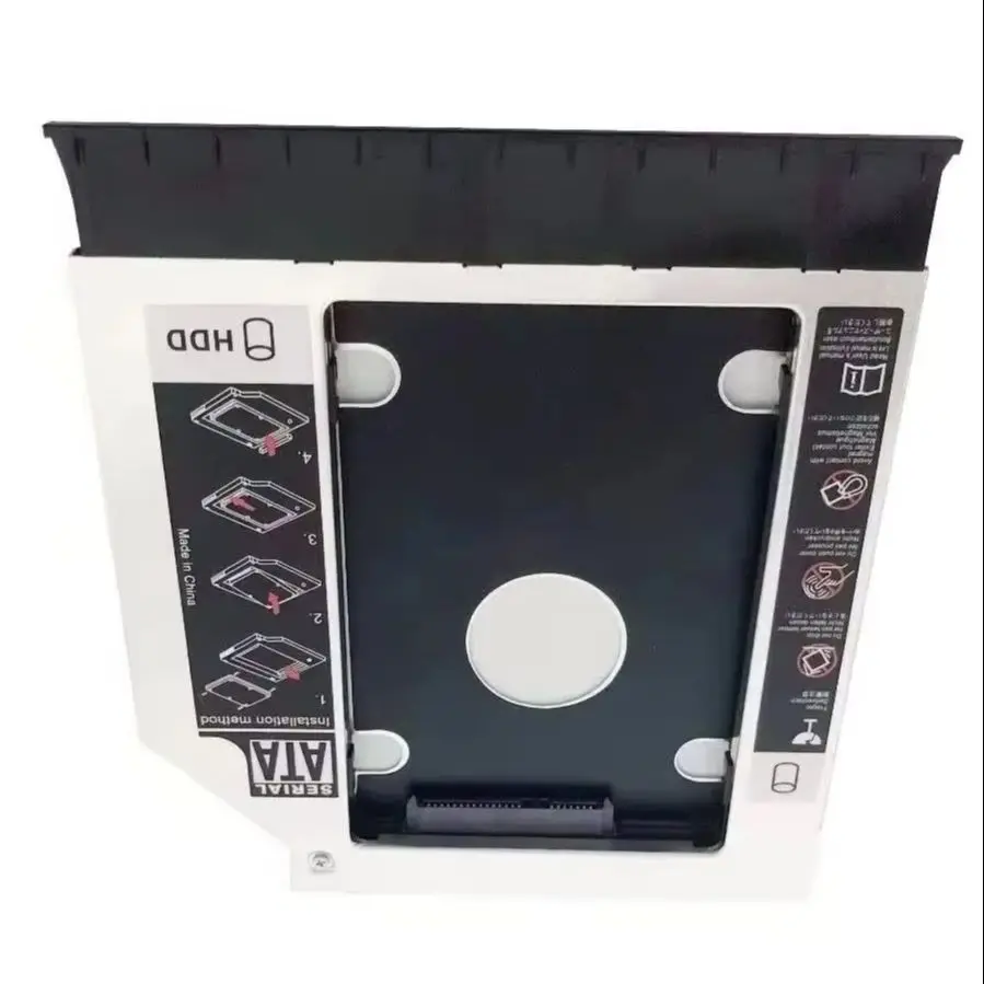With Matched Bezel Panel 2nd 2.5 SATA Hard Drive HDD SSD Optical bay Caddy Frame Bracket Adapter for Toshiba C55-B5270 C55-B5350