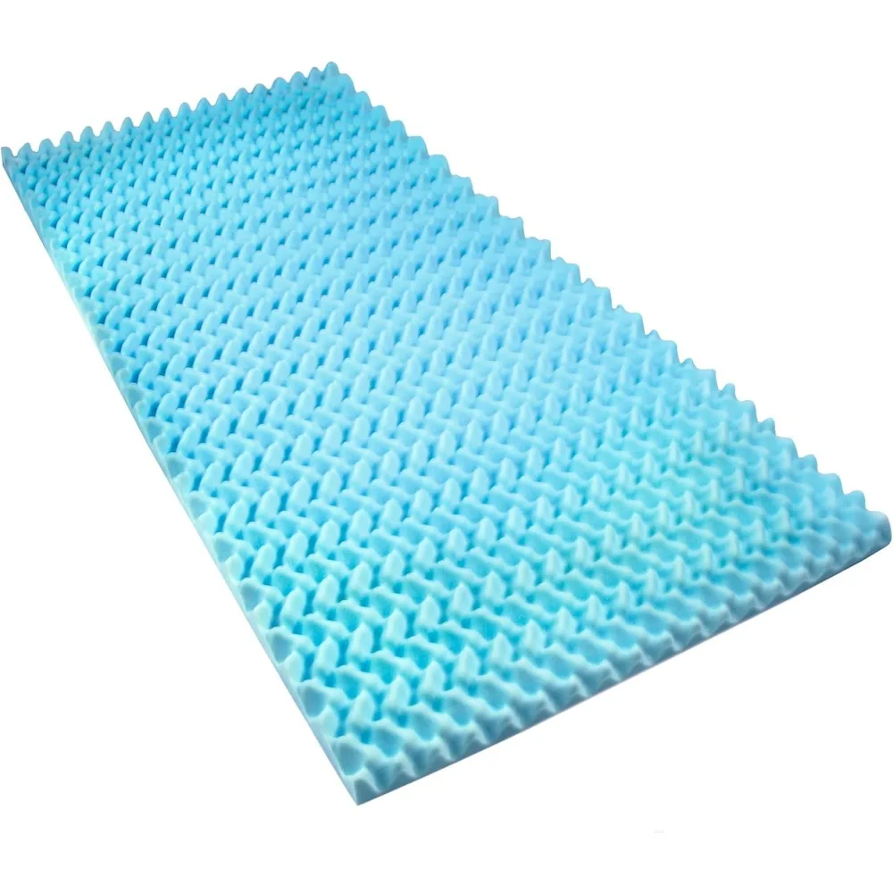 

Foam Mattress Topper, Egg Crate Foam Pad, Mattress Pad and Bed Topper for Support, Air Circulation,