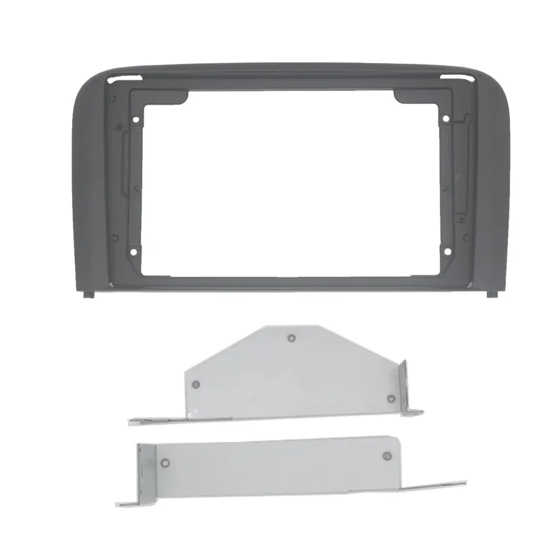 Car Radio Fascia Frame For Volvo S80 1999-2005 9" Android Stereo Dash Mount Trim Kit Black view 2