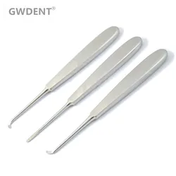 3pcs Dental Warwick James Elevator LEFT, RIGHT, STRAIGHT Surgical Root Elevator Dentistry Oral Surgery Extraction Tools