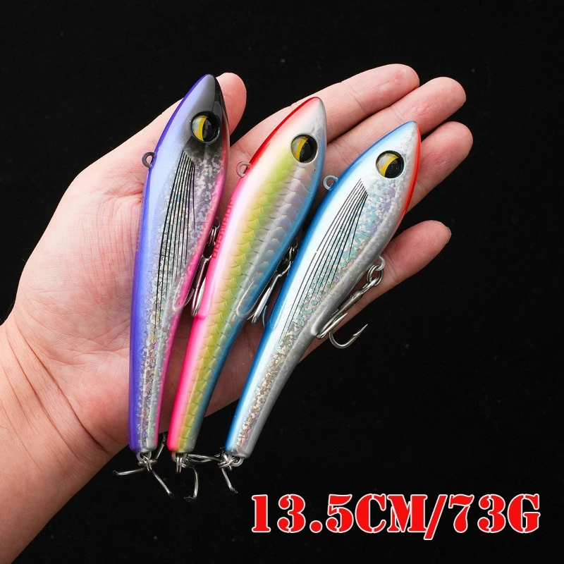 

Big Game 73g Nuovo Matita Affondamento VIB Esche Da Pesca in Mare Wobblers Per GT Tonno Acqua Salata Bastone Esca Artificiale
