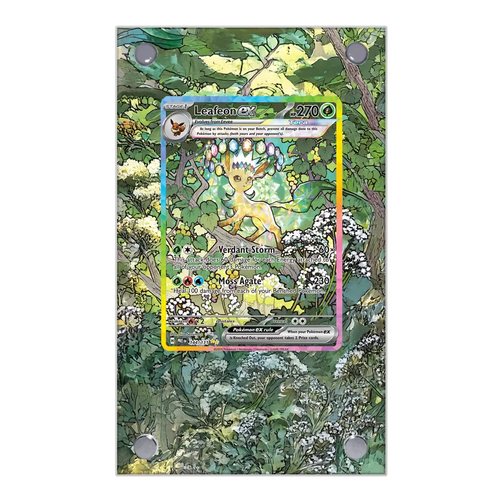البوكيمون Flareon Ceruledge Leafeon تمديد الفن عرض حالة جمع بطاقة تمديد اللوحة Psa أنيمي رف شاشة باستثناء