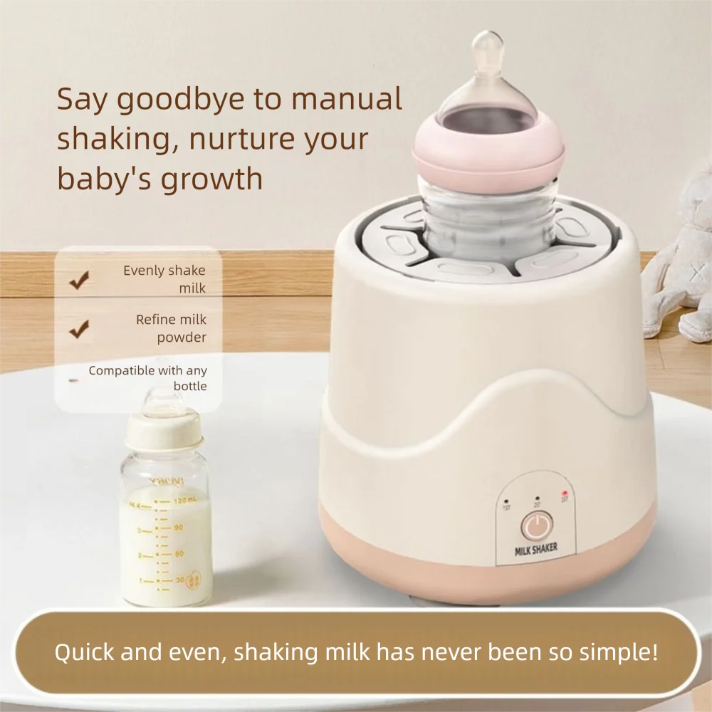 

Adjustable Electric Baby Milk Blender 3 Modes Low Noise Electric Powder Mixer Easy To Use USB Rechargeable