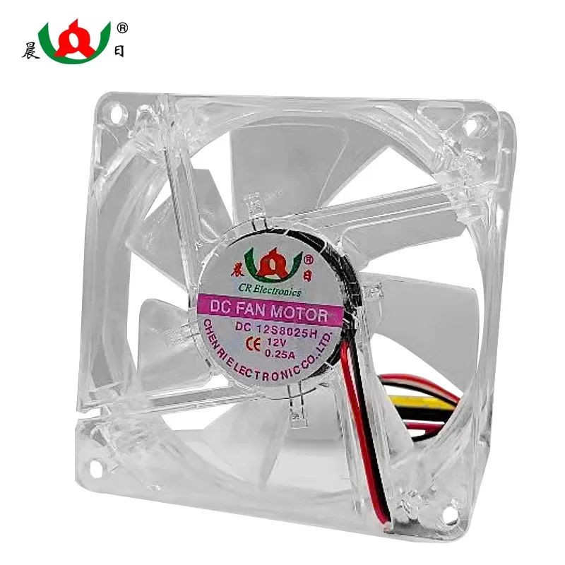 Customized DC8025 Cooling Fan for 5V 12V 24V Large Air Volume LED Light Car Refrigerator Freezer DC Fan
