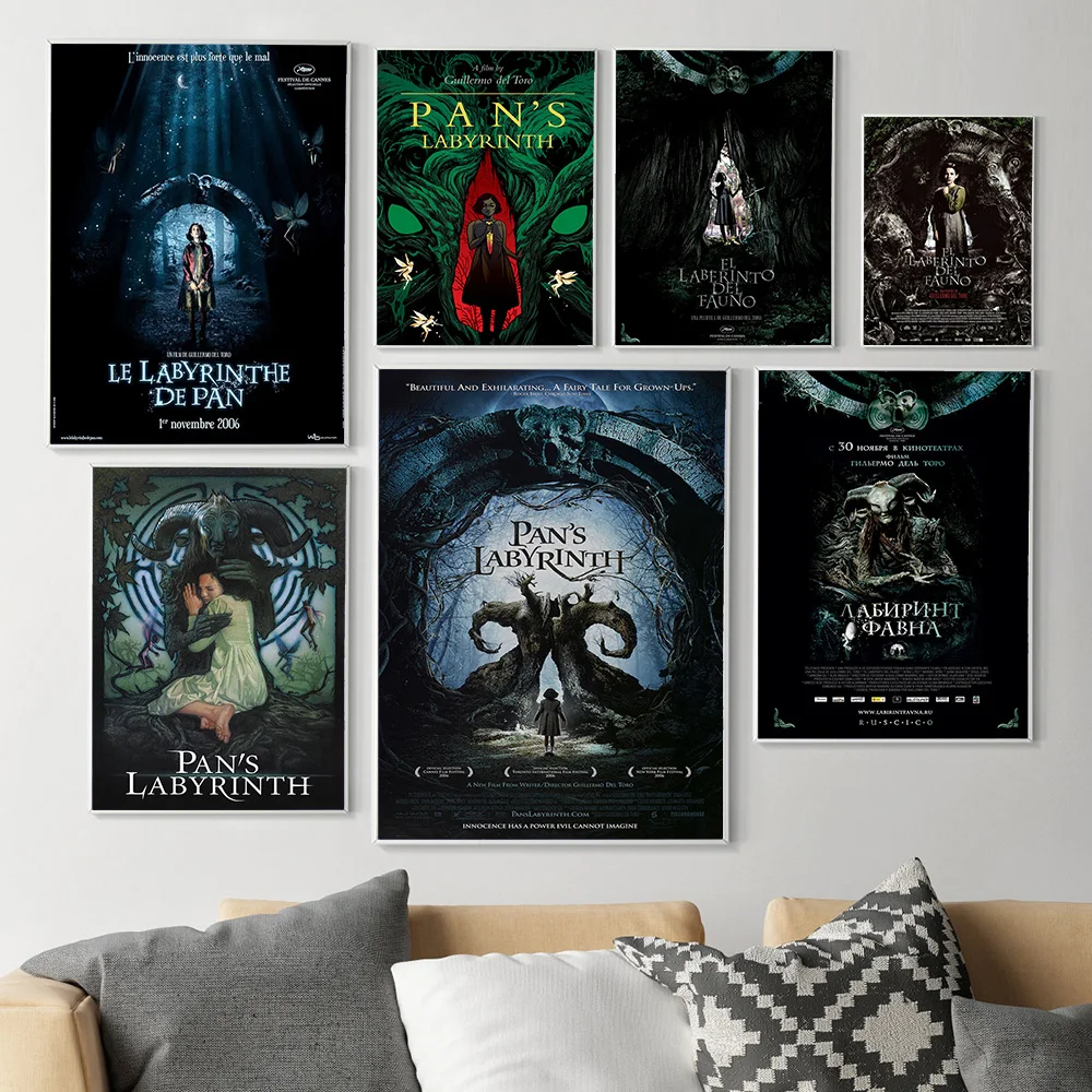 Pan's Labyrinth Dark Fantasy Film Poster Video Room Cinema Wall Picture Movie Art Print Canvas Painting Decor