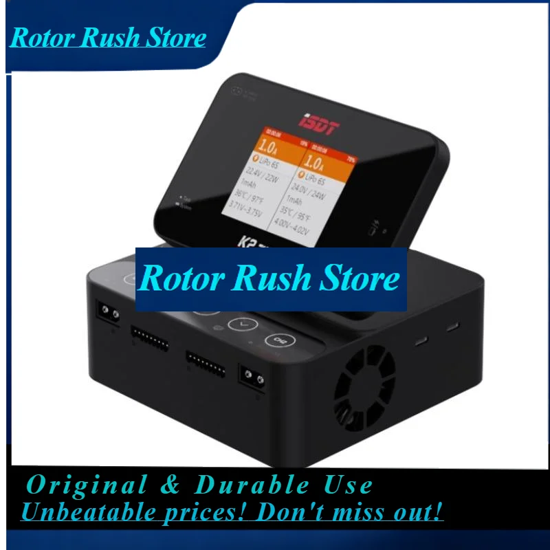RoRuSISDT K2 ZIP DC 500W Smart Charger With Dual-mode Dual Channel UBS Interface For Lipo NiMh Pb Battery