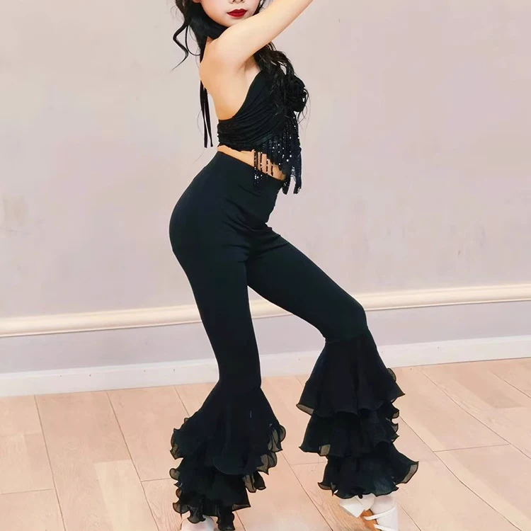 Abiti da Ballo Standard per Bambini, Vestiti da Danza Latina per Ragazze, Abbigliamento per Cha Cha, Rumba, Tango, Samba, Salsa