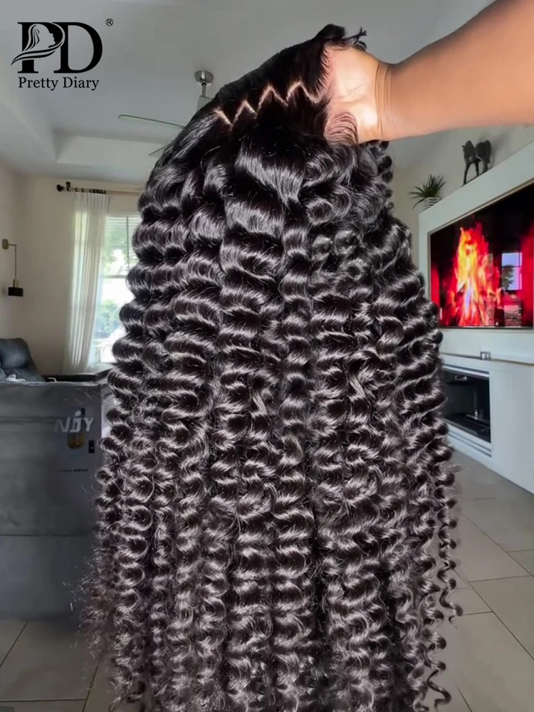 عالية الكثافة فضفاض موجة عميقة 13x6 الدانتيل الجبهة خصلات الشعر المستعار الإنسان 30 40 بوصة البرازيلي مجعد موجة المياه HD الدانتيل الباروكة الأمامية للنساء