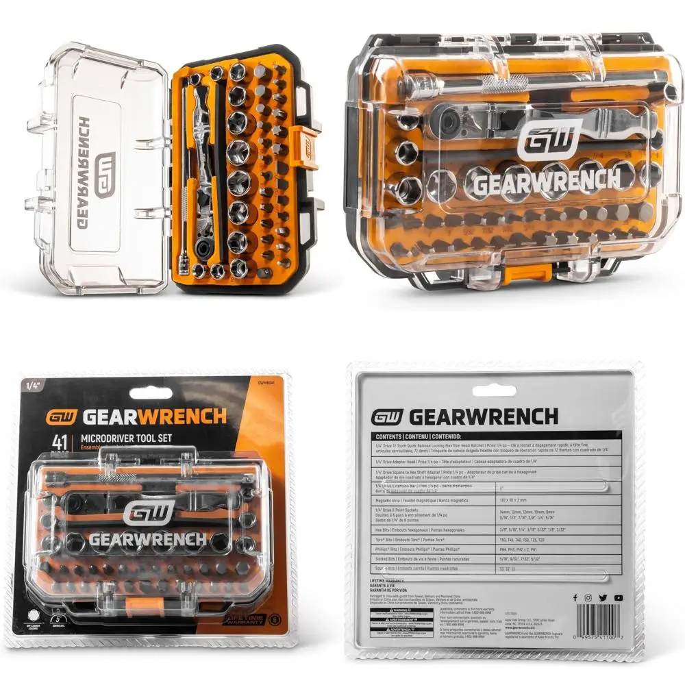 

GEARWRENCH 41 Piece 1/4" Drive Ratchet MicroDriver Set | GWMBS41
