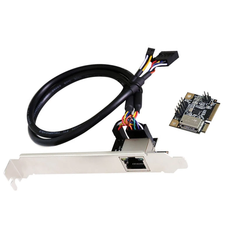 

Gigabit PCI-E Network Card Ethernet Game PCIE Card 10/100/1000mbps MINI PCIE Lan Card RJ-45 LAN Adapter for Desktop high-speed